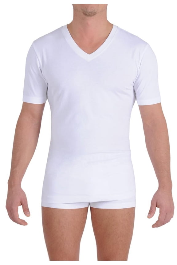 Signature Series V-Neck T-Shirt White Medium