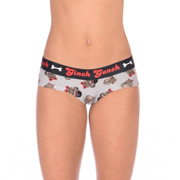Ginch Gonch Women's Pug Life Gogo Briefs X-Large