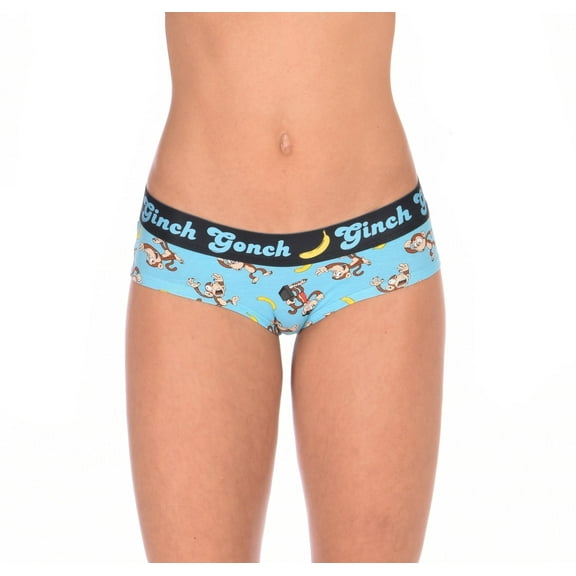 Ginch Gonch Women's Monkey Business Gogo Brief Small