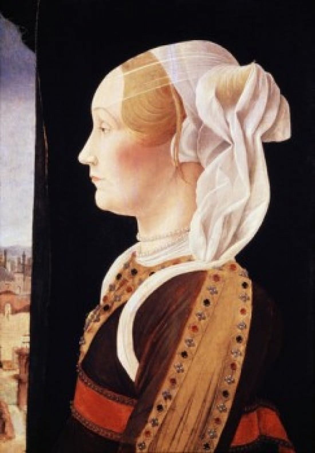 Ginevra Gentivoglio ca 1480 Ercole de Roberti (ca1450-1496 Italian) Tempera & oil on panel National Gallery of Art Washington DC Canvas Art - Ercole de Roberti (24 x 36)