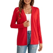 GingDin Women's Cardigans Lightweight Long Sleeve Open Front Sweater Cardigan s-2xl