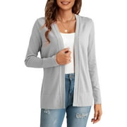 GingDin Women's Cardigans Lightweight Long Sleeve Open Front Sweater Cardigan s-2xl