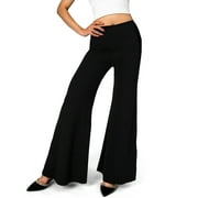 GingDin Womens Casual Wide Leg Pants Boho Paisley Printed Palazzo Pants