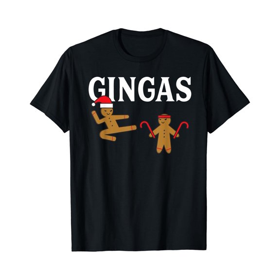 Gingas Gingerbread Ninja Karate Christmas T T-Shirt