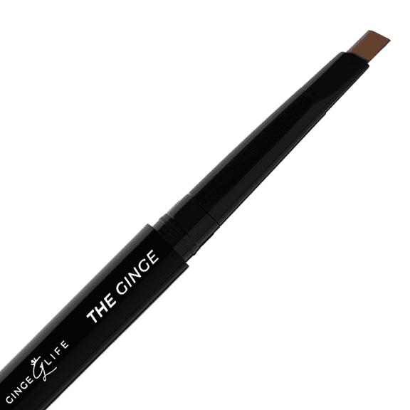 Ginge.Life The Ginge: Auburn Red Eyebrow Pencil Waterproof, Double-Ended Automatic Angled Tip & Spoolie Brush, Cruelty-Free