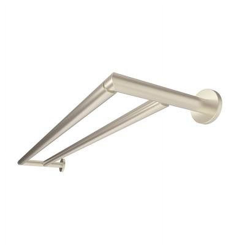 Satin Nickel 24'' Wall Mounted Double Towel Bar
