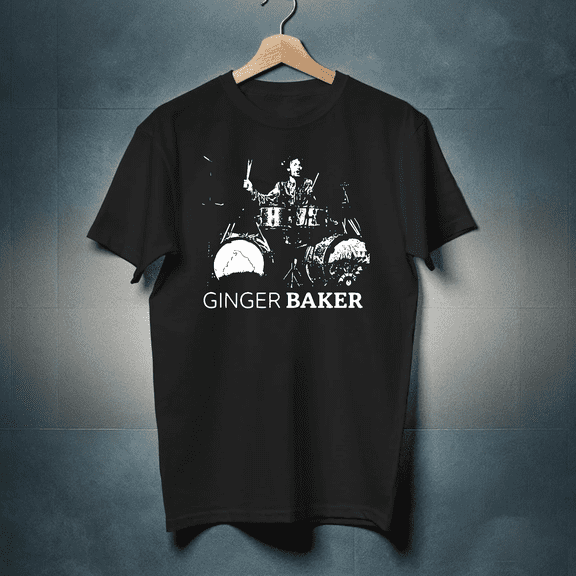 Ginger Baker Cream Band Retro Vintage Rock T Shirt