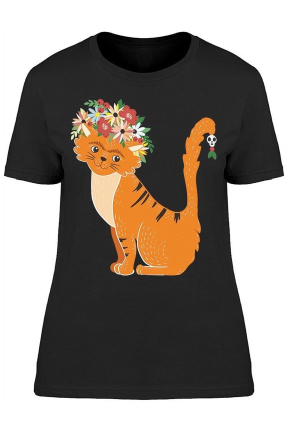 Ginger Cat  T-Shirt Women -Image by Shutterstock, Female XX-Large