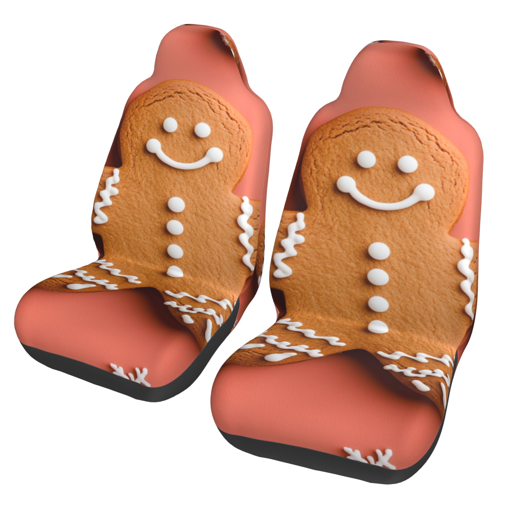 Ginger Christmas Tree (5) Print Car Seat Covers Universal Auto Front