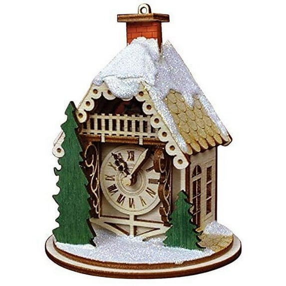 Ginger Cottages Alpine Time Clock Shoppe Ornaments for Christmas Tree