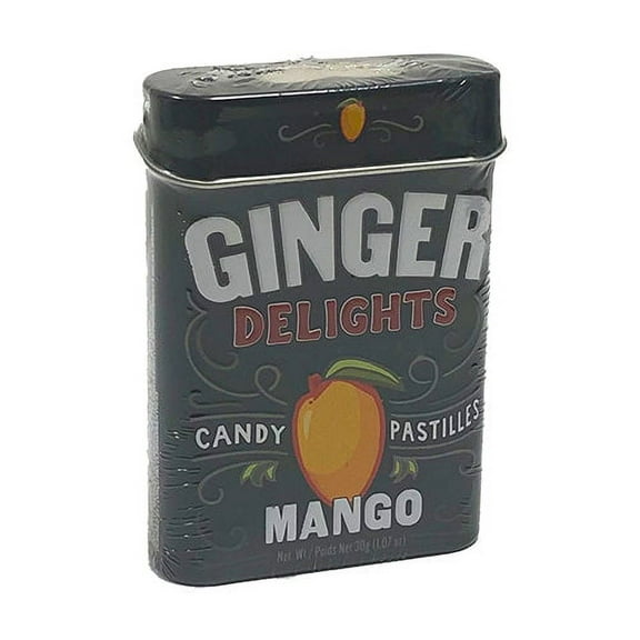 Ginger Delights Candy Pastilles, Mango Flavor, 30g/1.07 oz.