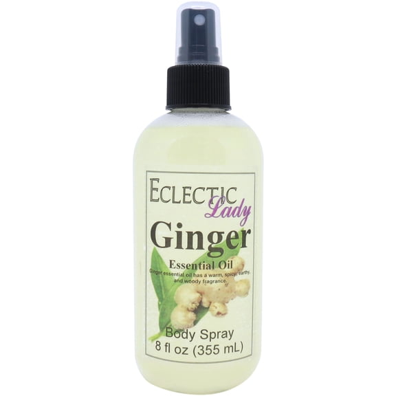 Ginger Body Spray, Eclectic Lady, Hydrating Mist, Unisex, 8 oz