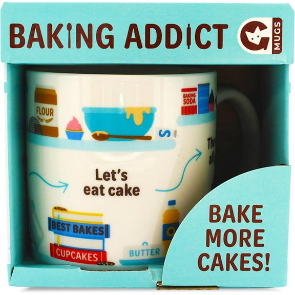 Ginger Fox - Baking Addict Ceramic Coffee Mug 14oz