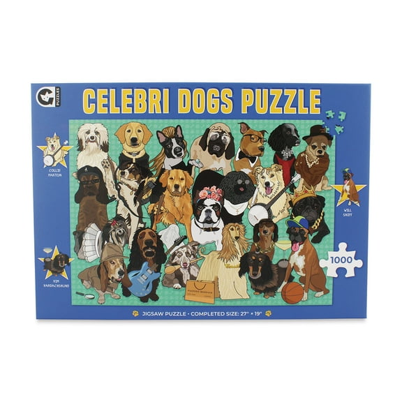 Ginger Fox Celebri Dogs 1,000 Piece Puzzle