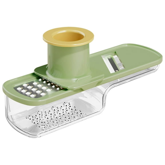 Ginger Garlic Grinder,Stainless Steel Vegetable Slicer,Multi Functional Food Chopper,Manual Garlic Press Cutter,Kitchen Hand Grinder With Stainless Steel Blades,3 In 1 Vegetable Dicer Shredder Grater