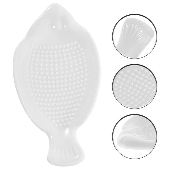 SEWCHICS Ginger Grater 1Set Simple Ceramic 4.7x2.7x0.6in
