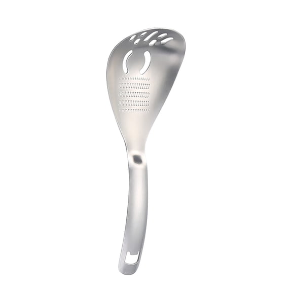 Ginger Grater, Mini Kitchen Grinder Spoon, Stainless Steel Microplane Grater, for Ginger, Garlic, Nutmeg, Lemon Zest, Easy to Use and Clean, Compact Tool, 1-Piece