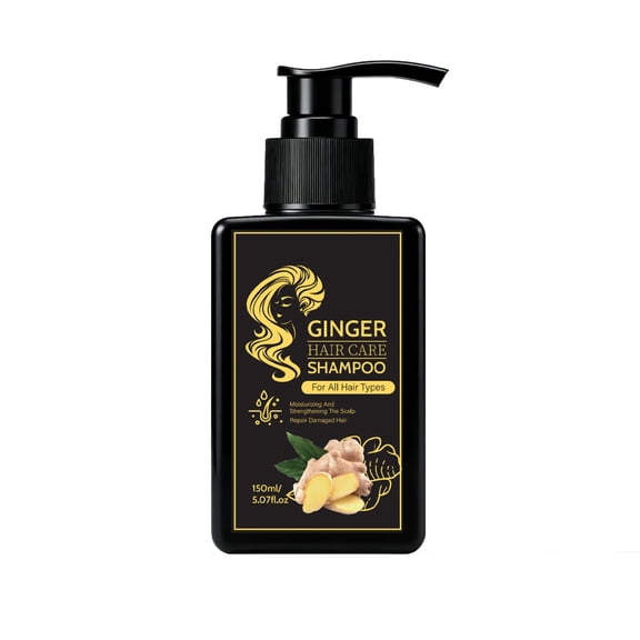 Ginger Hair Care Shampoo Moisturizes and Strengthens Scalp, Repairs Damaged Hair, Suitable for All Hair Types