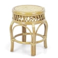 thumbnail image 1 of Ginger Handmade Rattan Wicker Stool Fully Assembled Natural, 1 of 5