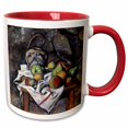 thumbnail image 1 of 3drose, Ginger Jar and Fruit by Paul Cezanne, 15oz Two-tone Red Mug, 1 of 6