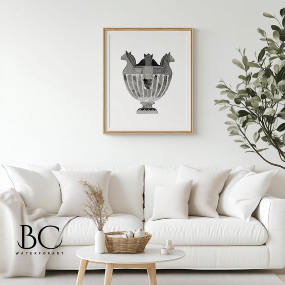 Ginger Jar Antique Vase Pottery Wall Decoration, Unframed Paper Poster 8x10in