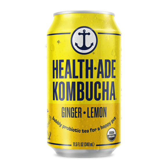 Ginger-Lemon Kombucha in Cans (Pack of 12)