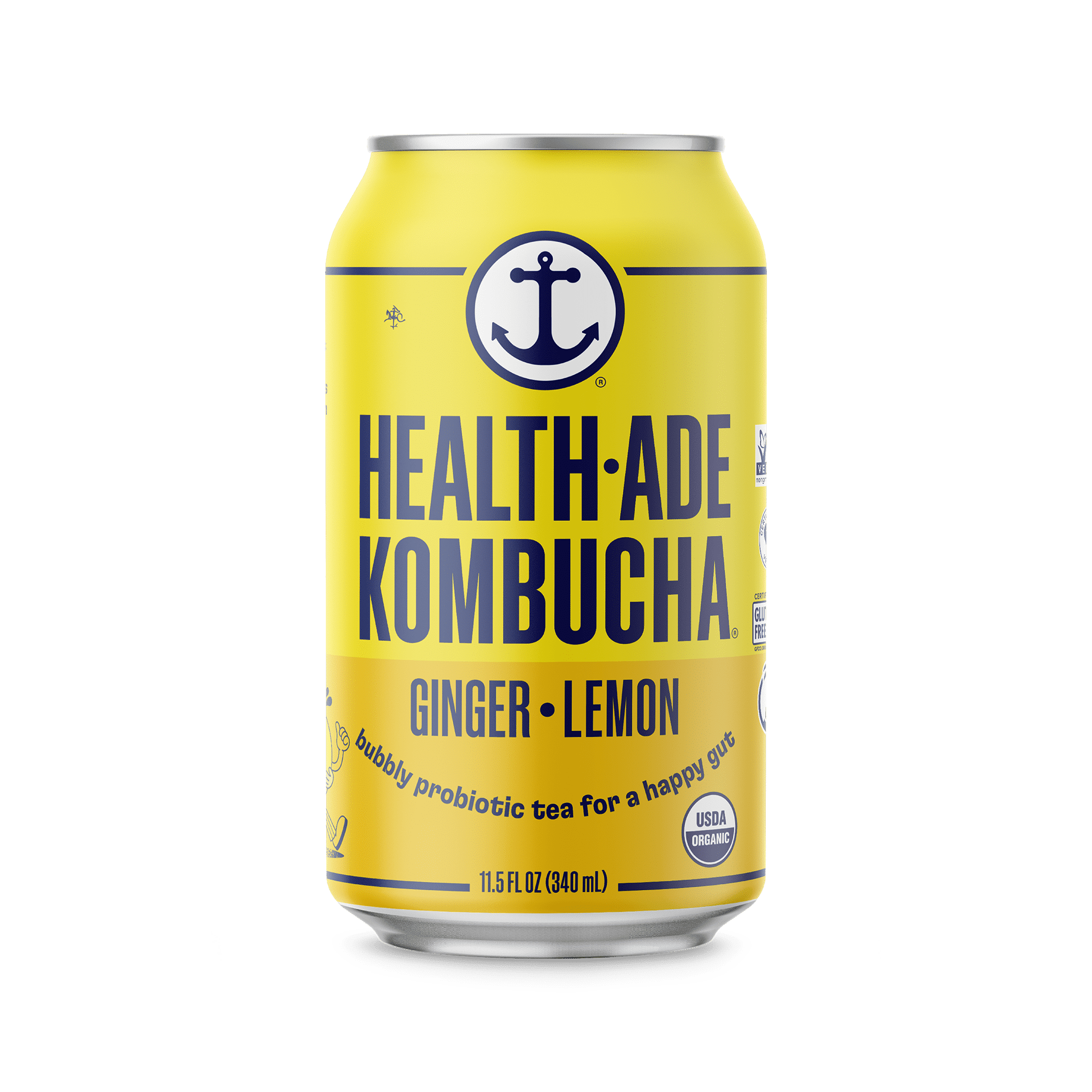 GingerLemon Kombucha in Cans