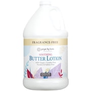 Ginger Lily Farms Botanicals Soothing Butter Lotion for Dry, Sensitive Skin, 100% Vegan & Cruelty-Free, Fragrance Free, 1 Gallon 128 fl oz Refill