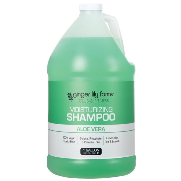 Ginger Lily Farms Club & Fitness Aloe Vera Shampoo, Vegan, Cruelty-Free, 1  Gallon Refill - Walmart Business Supplies