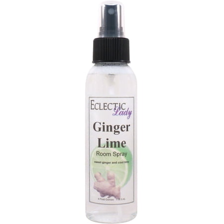 Ginger Lime Room Spray by Eclectic Lady (Double Strength), 8 Ounces, Fragrant Aromatic Room Mist For Home, Room, Office