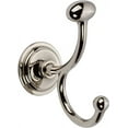 thumbnail image 1 of Ginger London Terrace, Double Robe Hook, Polished Nickel, 1 of 3