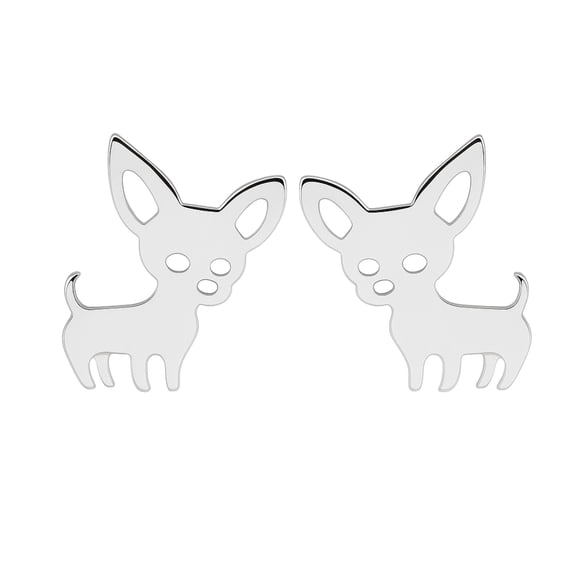 NEWEI Chihuahua Enamel Dangle Earrings - Cute French Clip Earrings For Women & Dog Lovers 4 thumbnail image
