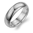 thumbnail image 1 of Ginger Lyne 6mm Silver Tone Tungsten Wedding Band for Men or Women Engraved Script Comfort Fit Ring, 1 of 5