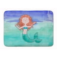 thumbnail image 1 of Ginger Mermaid Watercolor Machine Washable Memory Foam Mat, 1 of 2