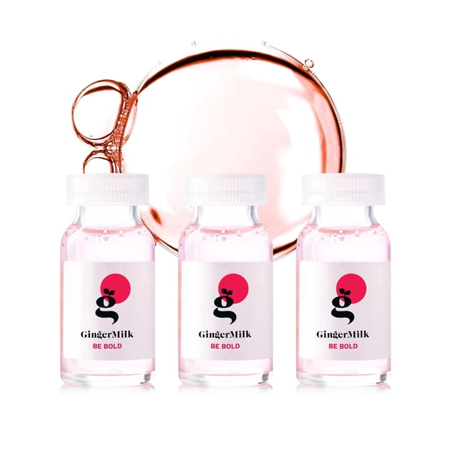 Ginger Milk Hair Repair Ampoules with Hyaluronic Acid, 3 Pack - Be Bold ...