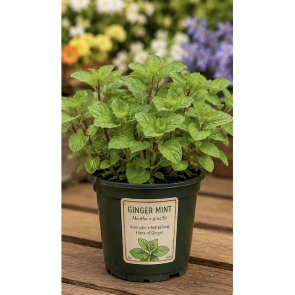 Ginger Mint LIVE plant 5 growers pot