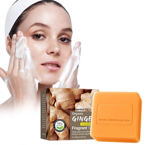 Ginger Oil Soap - Handcrafted Bar For Cleansed Body - 100g