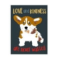 thumbnail image 1 of Ginger Oliphant 'Corgi Love and Kindness' Canvas Art, 1 of 3