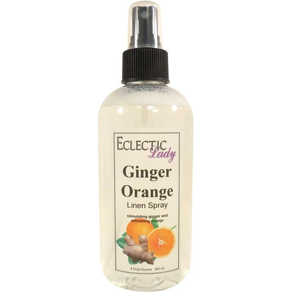 Ginger Orange Linen Spray (Double Strength), 8 ounces