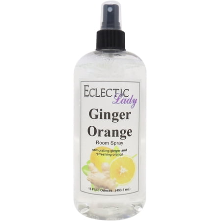 Ginger Orange Room Spray by Eclectic Lady, 16 Ounces, Fragrant Aromatic Room Mist For Home, Room, Office