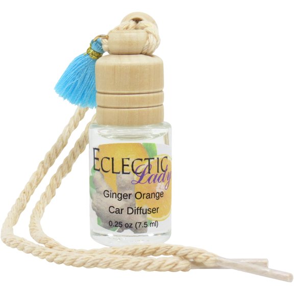 Ginger Orange Scented Car Diffuser by Eclectic Lady, 7.5 ml, Air Freshener, Premium Grade Fragrance