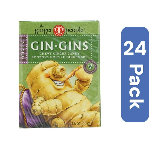 Ginger People Ginger Chewy Original Travel 1.6 oz (Pack Of 24)