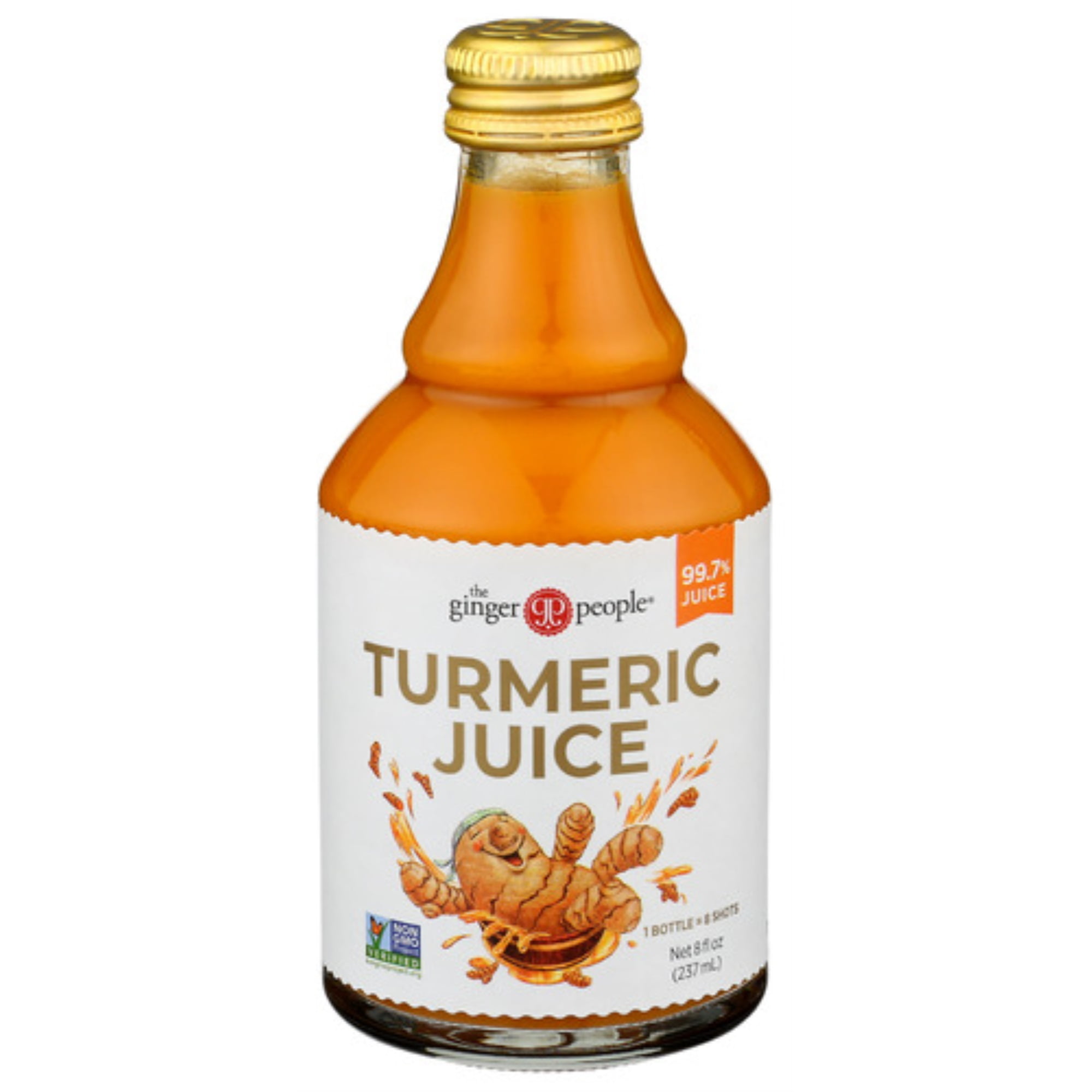 Ginger People Juice Turmeric 8 Fo Pack Of 6