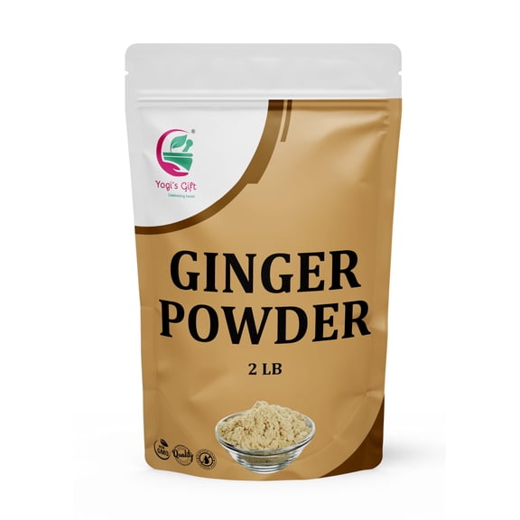 Ginger Powder 2 LB | As Spicy as Fresh Ginger | Flavourful Powdered | 100% Pure and Natural | Great for Baking and Tea | By Yogis Gift