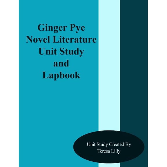 Ginger Pye Novel Literature Unit Study and Lapbook