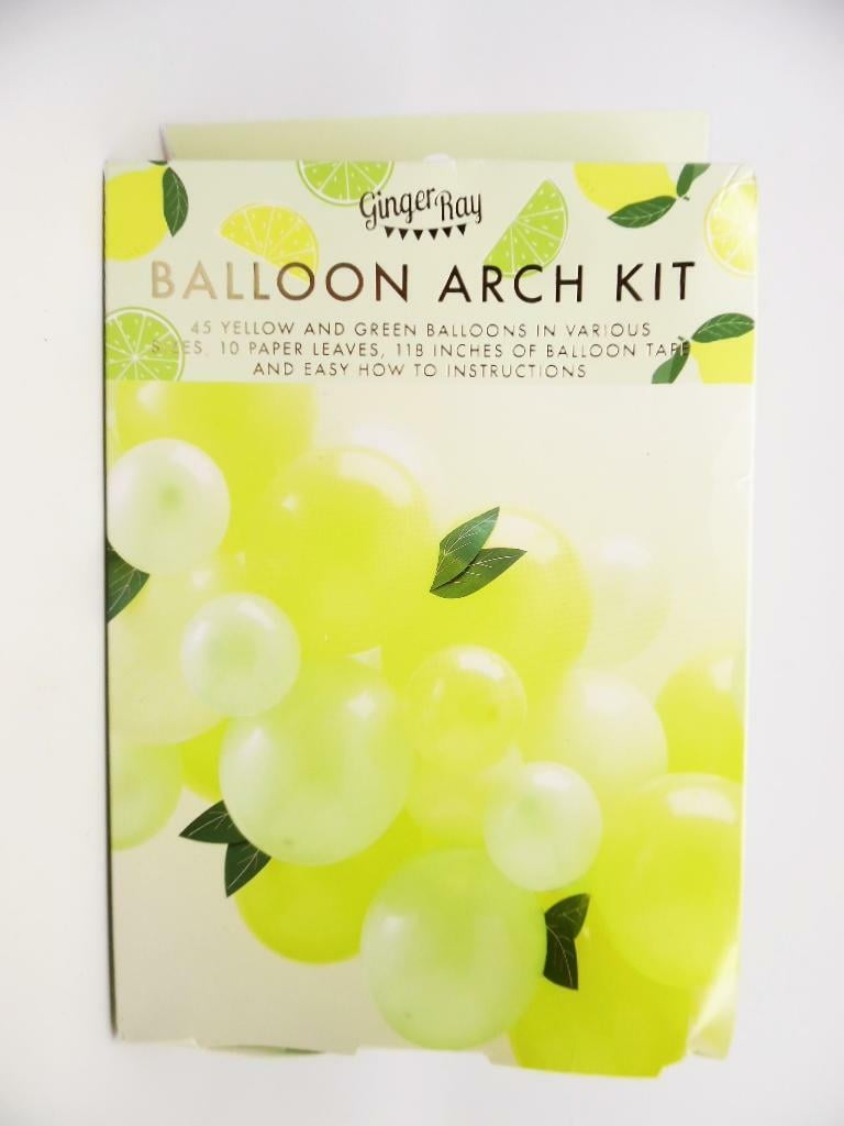 Ginger Ray Balloon Arch Kit 45 Yellow and Green Balloons in Various