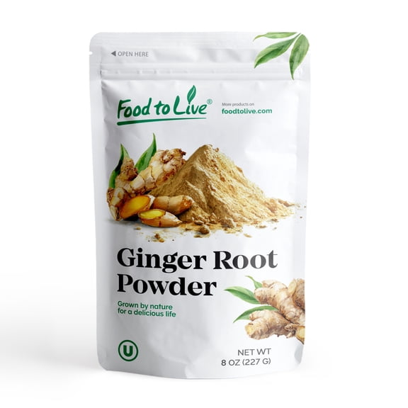 Ginger Root Powder, 0.5 Pounds - Raw, Vegan, Kosher - by Food to Live