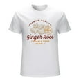 thumbnail image 1 of Ginger Root Vintage T-shirt Mens Cotton Classic Crewneck Short Sleeve Tees Unisex White S, 1 of 5