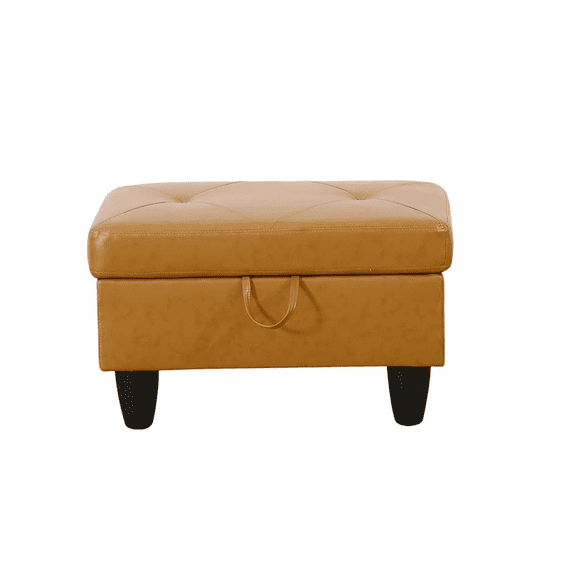 Ginger Semi PU Synthetic Leather Ottoman Living Room Sofa