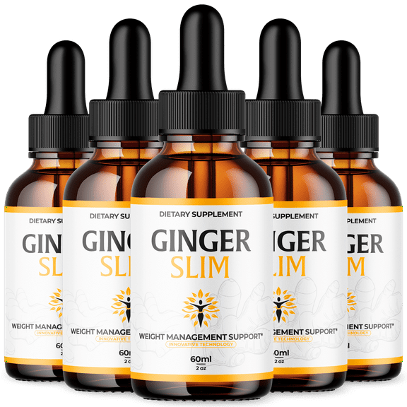 Ginger Slim Drops Advanced Formula Liquid Supplement All Natural Vitamin Tincture 300ML